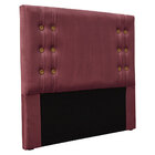 Kit Cabeceira E Calçadeira Recamier Casal 1 40m Gênova Veludo