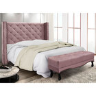 Kit Cabeceira E Calçadeira Recamier Casal 1 40m Vicenza Velud