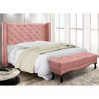 Kit Cabeceira E Calçadeira Recamier Casal 1 40m Vicenza Velud