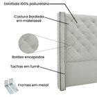 Kit Cabeceira E Calçadeira Recamier Casal 1 40m Vicenza Velud