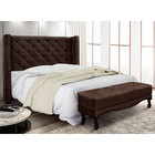 Kit Cabeceira E Calçadeira Recamier King 1 95m Vicenza Suede