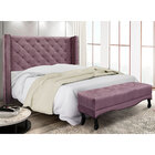 Kit Cabeceira E Calçadeira Recamier King 1 95m Vicenza Veludo