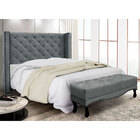 Kit Cabeceira E Calçadeira Recamier King 1 95m Vicenza Veludo