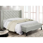 Kit Cabeceira E Calçadeira Recamier King 1 95m Vicenza Veludo