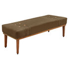 Kit Cabeceira E Calçadeira Recamier Queen 1 60m Gênova Suede