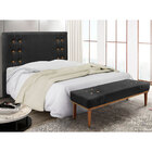 Kit Cabeceira E Calçadeira Recamier Solteiro 0 90m Gênova Vel