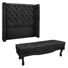 Kit Cabeceira E Calçadeira Recamier Solteiro 0 90m Vicenza Ve