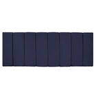 Kit Cabeceira E Calçadeira Sevilha P02 140 Cm Casal Corano Az