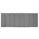 Kit Cabeceira E Calçadeira Sevilha P02 140 Cm Casal Suede Cin