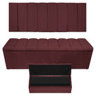 Kit Cabeceira E Calçadeira Sevilha P02 160 Cm Queen Size Cora