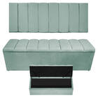 Kit Cabeceira E Calçadeira Sevilha P02 160 Cm Queen Size Linh