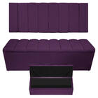 Kit Cabeceira E Calçadeira Sevilha P02 160 Cm Queen Size Sued