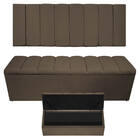 Kit Cabeceira E Calçadeira Sevilha P02 160 Cm Queen Size Sued