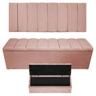 Kit Cabeceira E Calçadeira Sevilha P02 160 Cm Queen Size Sued