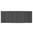 Kit Cabeceira E Calçadeira Sevilha P02 195 Cm King Size Linho