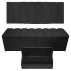 Kit Cabeceira E Calçadeira Sevilha P02 195 Cm King Size Suede