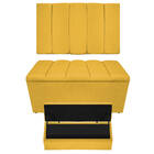 Kit Cabeceira E Calçadeira Sevilha P02 90 Cm Solteiro Corano