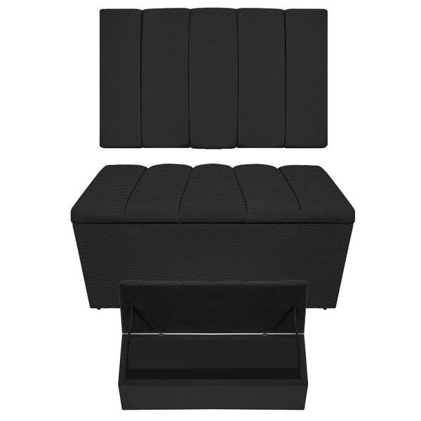 Kit Cabeceira E Calçadeira Sevilha P02 90 Cm Solteiro Corano