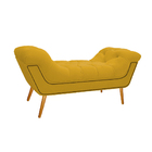 Kit Cabeceira E Calçadeira Veneza 100 Cm Solteiro Corano Amar