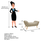 Kit Cabeceira E Calçadeira Veneza 100 Cm Solteiro Corano Bege