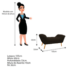 Kit Cabeceira E Calçadeira Veneza 100 Cm Solteiro Corano Marr