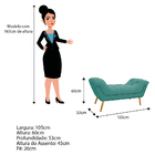 Kit Cabeceira E Calçadeira Veneza 100 Cm Solteiro Suede Azul