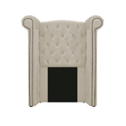 Kit Cabeceira E Calçadeira Veneza 100 Cm Solteiro Suede Bege