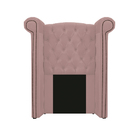 Kit Cabeceira E Calçadeira Veneza 100 Cm Solteiro Suede Rosê