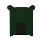 Kit Cabeceira E Calçadeira Veneza 100 Cm Solteiro Suede Verde