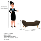 Kit Cabeceira E Calçadeira Veneza 140 Cm Casal Suede Marrom -