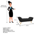 Kit Cabeceira E Calçadeira Veneza 140 Cm Casal Suede Preto -