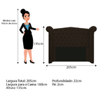 Kit Cabeceira E Calçadeira Veneza 160 Cm Queen Size Corano Ma