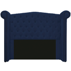 Kit Cabeceira E Calçadeira Veneza 160 Cm Queen Size Suede Azu