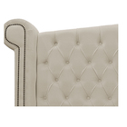 Kit Cabeceira E Calçadeira Veneza 195 Cm King Size Suede Bege