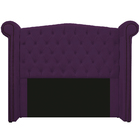 Kit Cabeceira E Calçadeira Veneza 195 Cm King Size Suede Roxo
