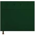 Kit Cabeceira E Calçadeira Yasmim 140 Cm Casal Suede Verde -