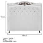 Kit Cabeceira E Calçadeira Yasmim 160 Cm Queen Size Corano Br