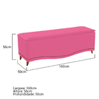 Kit Cabeceira E Calçadeira Yasmim 160 Cm Queen Size Corano Pi