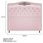 Kit Cabeceira E Calçadeira Yasmim 160 Cm Queen Size Corano Ro