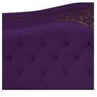 Kit Cabeceira E Calçadeira Yasmim 195 Cm King Size Suede Roxo