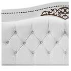 Kit Cabeceira E Calçadeira Yasmim 90 Cm Solteiro Suede Branco