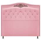 Kit Cabeceira E Calçadeira Yasmim 90 Cm Solteiro Suede Rosa B