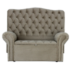 Kit Cabeceira E Recamier Baú De Cama Box Casal 138 Cm Alpes L