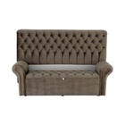 Kit Cabeceira E Recamier Baú De Cama Box King 193 Cm Larhome