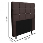 Kit Cabeceira Estofada E Calçadeira Recamier Espanha 100cm So