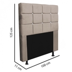 Kit Cabeceira Estofada E Calçadeira Recamier Espanha 100cm So