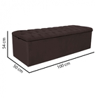 Kit Cabeceira Estofada E Calçadeira Recamier Espanha 100cm So