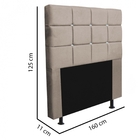 Kit Cabeceira Estofada E Calçadeira Recamier Espanha 160cm Qu