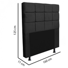 Kit Cabeceira Estofada E Calçadeira Recamier Espanha 160cm Qu