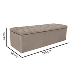 Kit Cabeceira Estofada E Calçadeira Recamier Espanha 195cm Ki